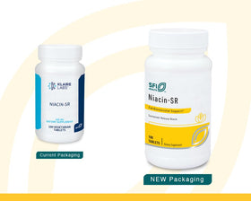Emballage SFI Health Niacin-SR 500 mg avec informations nutritionnelles