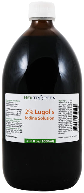 Emballage styromousse de la solution de Lugol 2% Heiltropfen