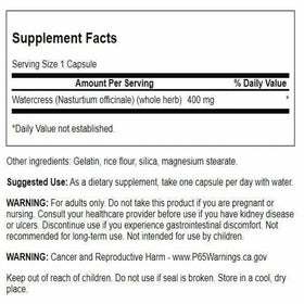 Emballage Swanson Cresson 400 mg, 60 gélules