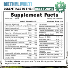 Emballage Wild Foods Multivitamines Methylées ouvert