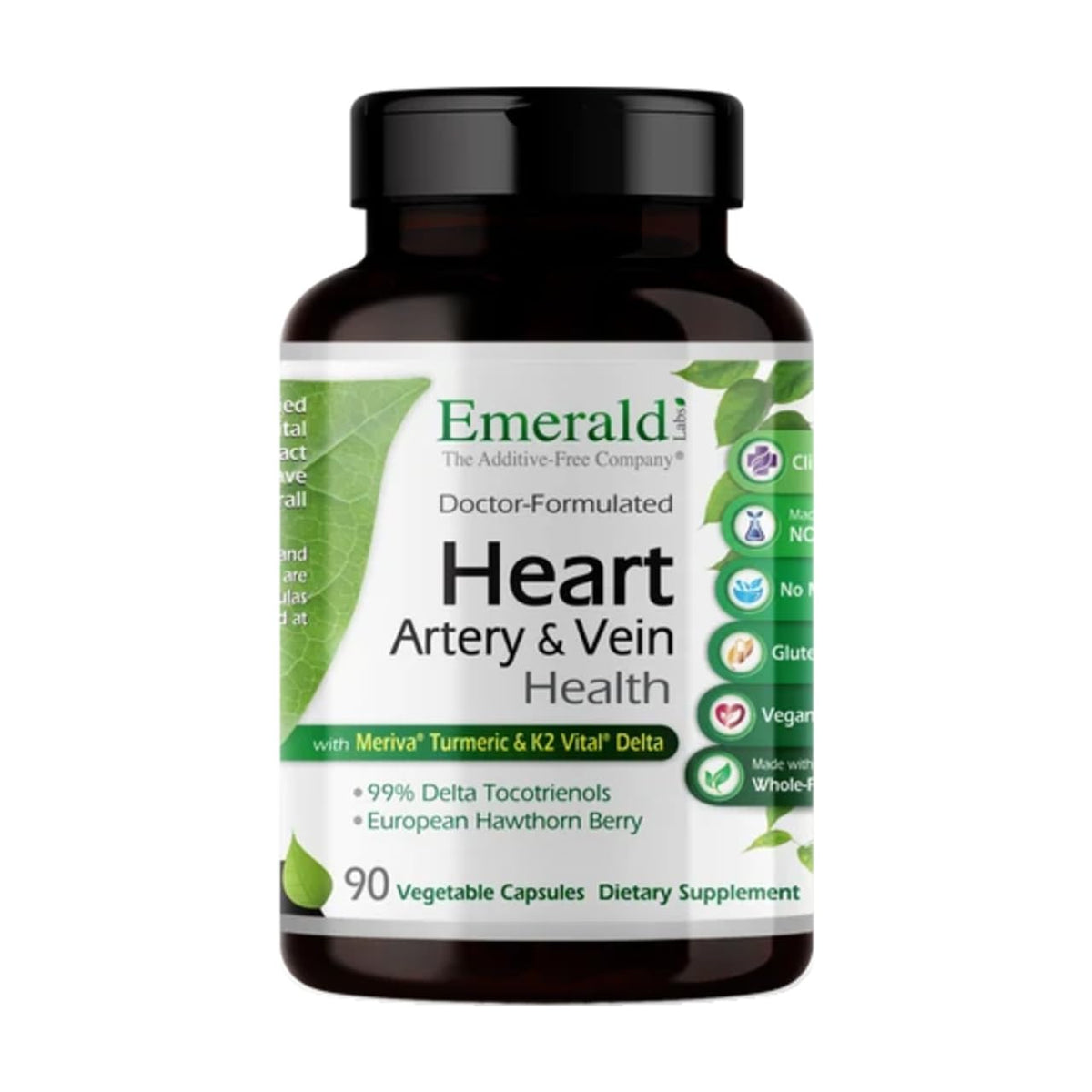Emerald Laboratories Complément Alimentaire Santé Cardiaque 90 Capsules Végétales vue de face