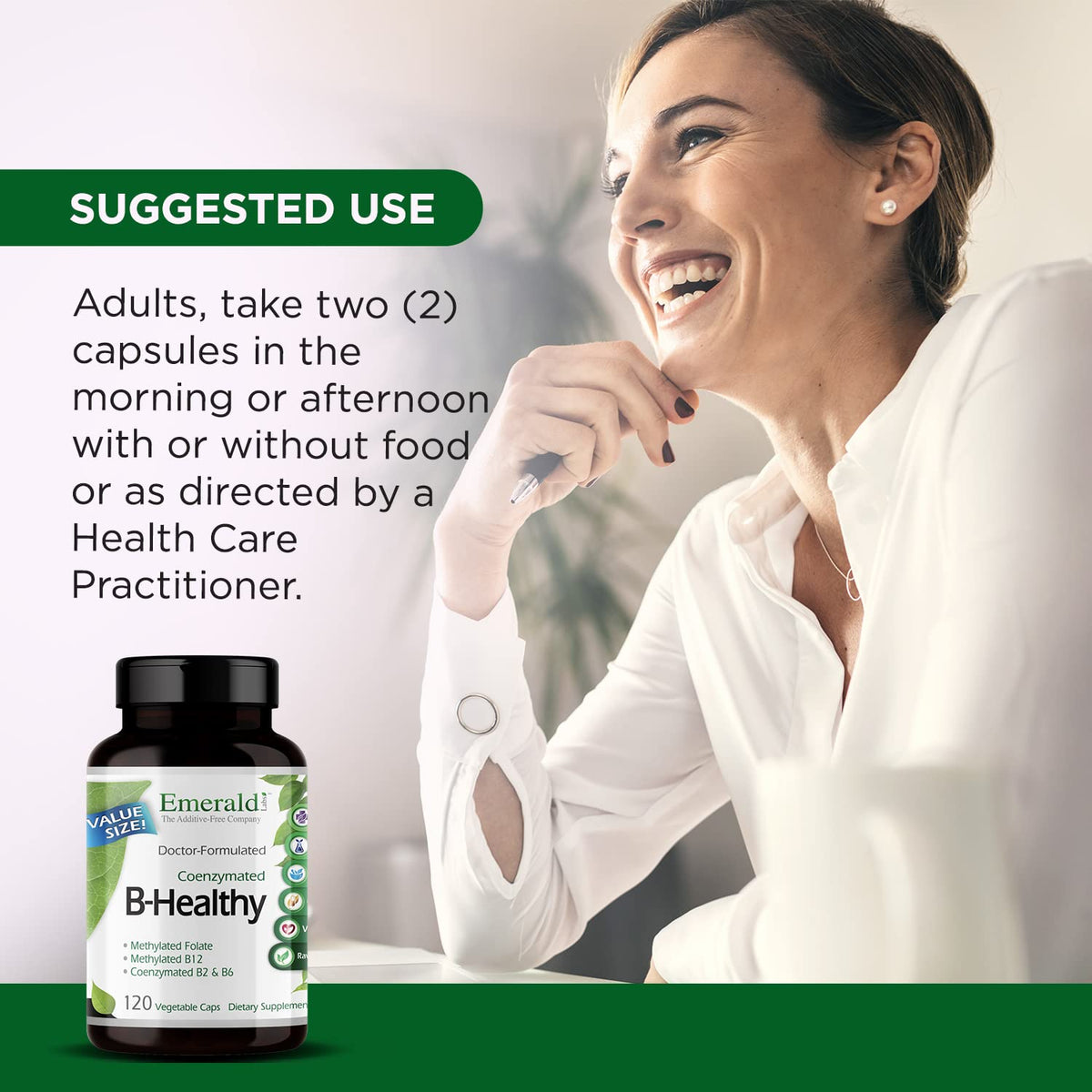 EMERALD LABS B-Healthy 120 capsules avec d'autres compléments alimentaires