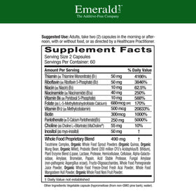EMERALD LABS B-Healthy 120 capsules étiquette et détails