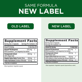 EMERALD LABS Bergamot+ gélules dans un verre