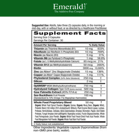 EMERALD LABS Collagen Health 90 capsules, vue de côté