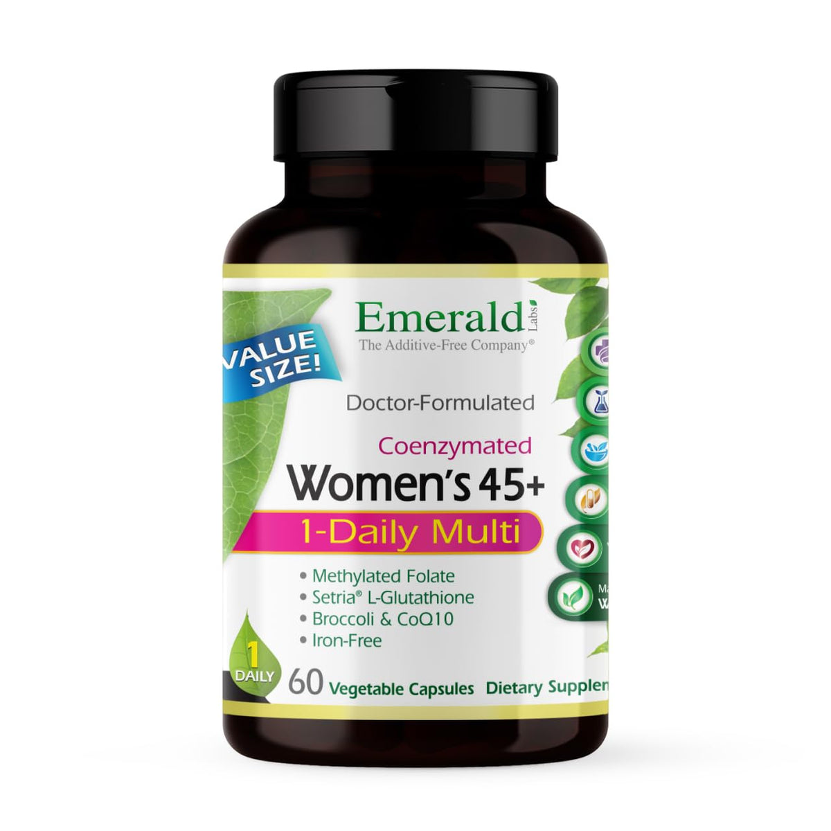 EMERALD LABS Complément Alimentaire Femmes 45+ 60 Capsules Végétales vue avant