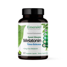 EMERALD LABS Complément de Mélatonine 60 Capsules Végétales vue de face