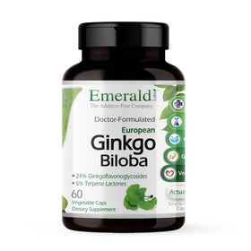EMERALD LABS Extrait de Ginkgo Biloba 60 gélules végétales, vue avant