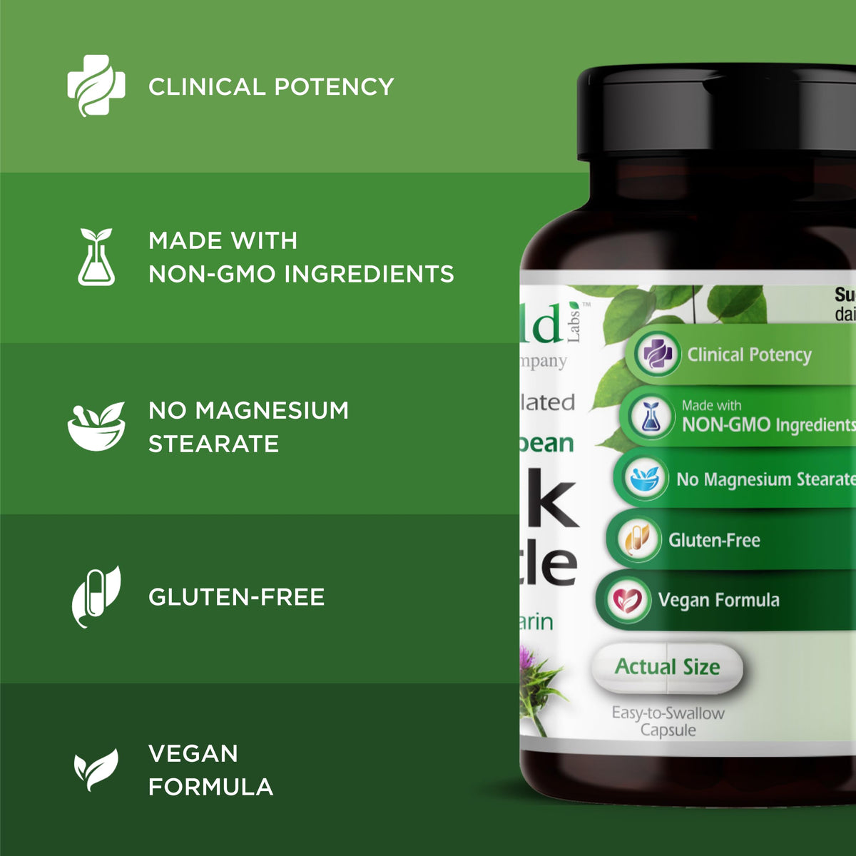 EMERALD LABS gélules végétales avec dosette de vitamine