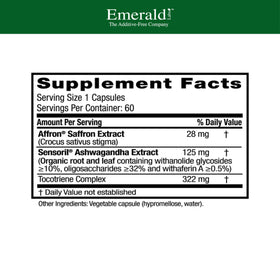 EMERALD LABS gélules végétales avec étiquette et contenu
