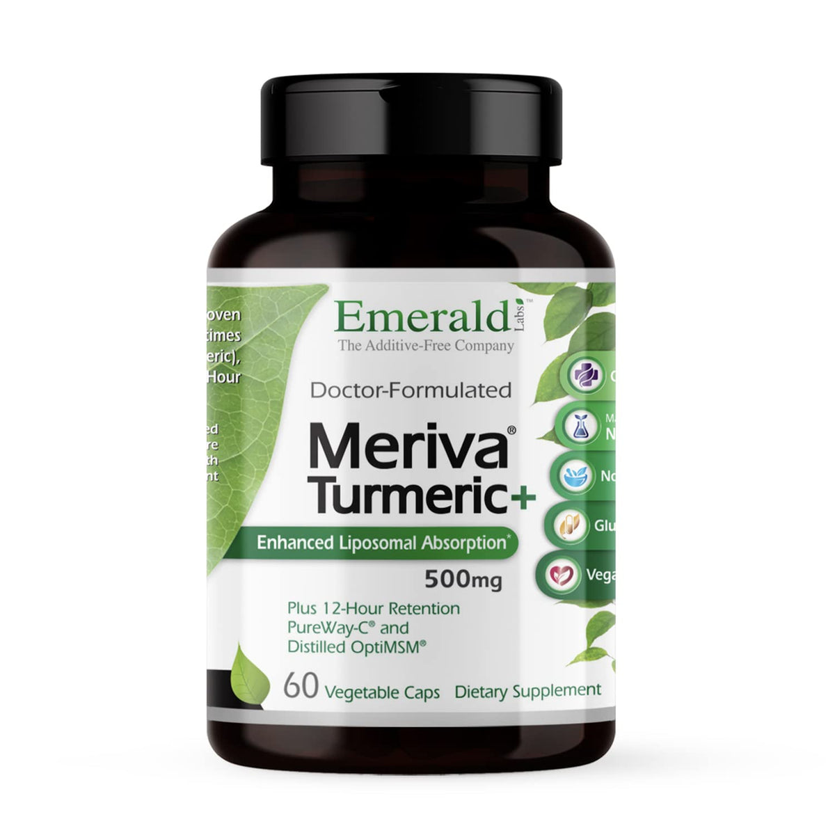 EMERALD LABS Meriva Turmeric Plus 60 capsules front view