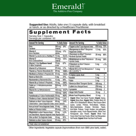 EMERALD LABS Multivitamine Prénatale 60 capsules dos de l'emballage