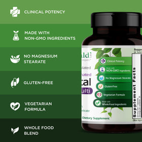 EMERALD LABS Multivitamines Prénatales 30 Capsules Végétales ouvrant le flacon