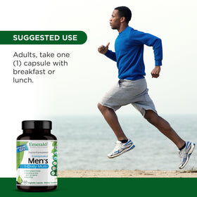 EMERALD LABS Multivitamines Quotidiennes pour Hommes 60 Capsules sur un fond blanc