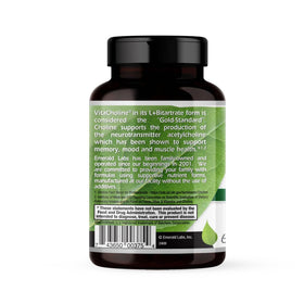 EMERALD LABS VitaCholine 550 mg 60 capsules végétales - présentation sur fond neutre