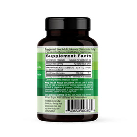 EMERALD LABS Vitamine D3 2 500 UI capsules végétales vue de côté