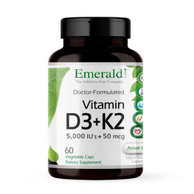 EMERALD LABS Vitamine D3 & K2 60 capsules vue de face