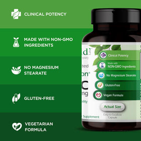 EMERALD LABS Zinc 25mg 90 capsules côté