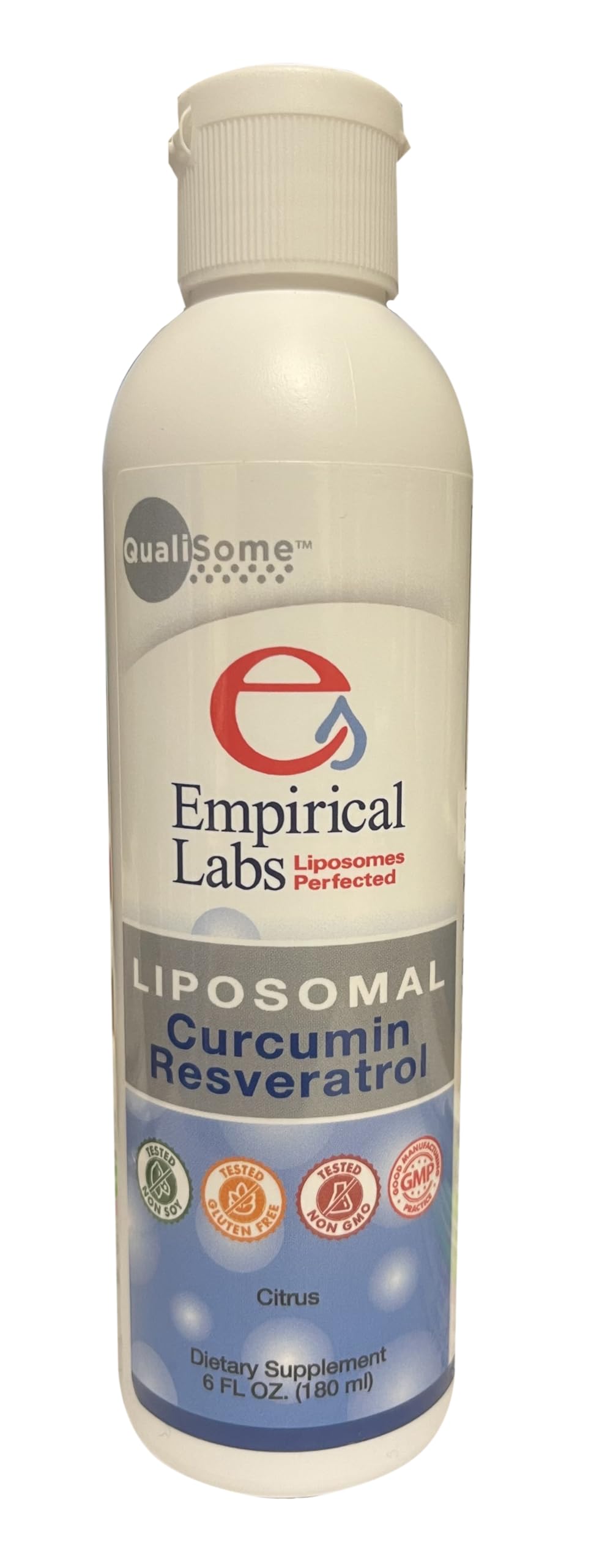 Empirical Labs Curcuma Liposomal Structuré et Resvératrol 6 fl.oz, vue avant