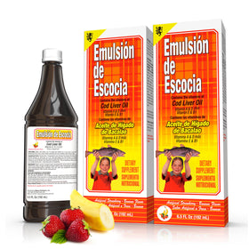 Emulsion de Escocia Huile de Foie de Morue 6,5 oz flacon avant