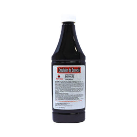Emulsion de Escocia Huile de Foie de Morue Saveur Cerise vue de côté