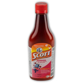 Emulsion de Scott Sabor Cereza 360 ml vue avant avec étiquette