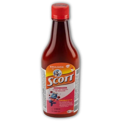 Emulsion de Scott Sabor Cereza 360 ml vue avant avec étiquette