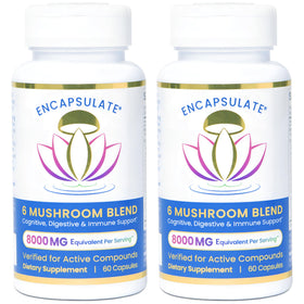 ENCAPSULATE Mélange de 6 Champignons 120 Caps, vue de face