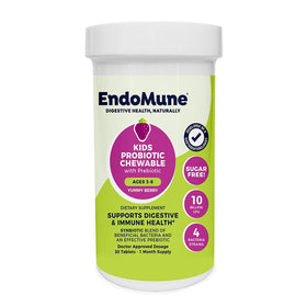 Endomune Junior Probiotiques Fraise 30 comprimés en boîte