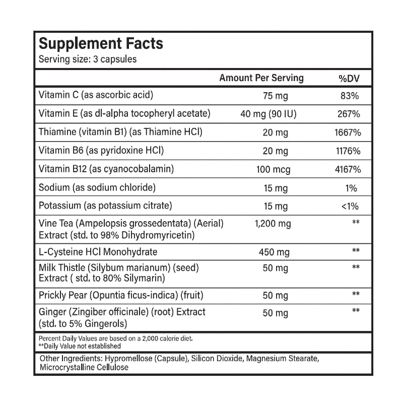Enerderro Complément Alimentaire Chardon-Marie L-Cystéine 12 Doses - capsules