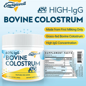 Energievoll colostrum bovin en poudre avec cuillère doseuse