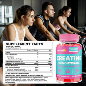 Energixir gummies de créatine pour femmes - vue arrière