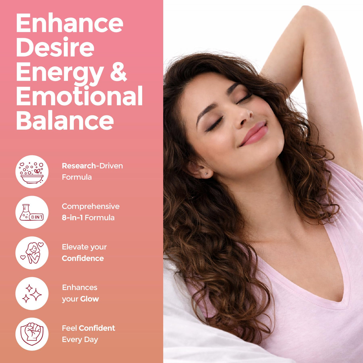 Energizen Gummies Vitalité Femmes bottle side view