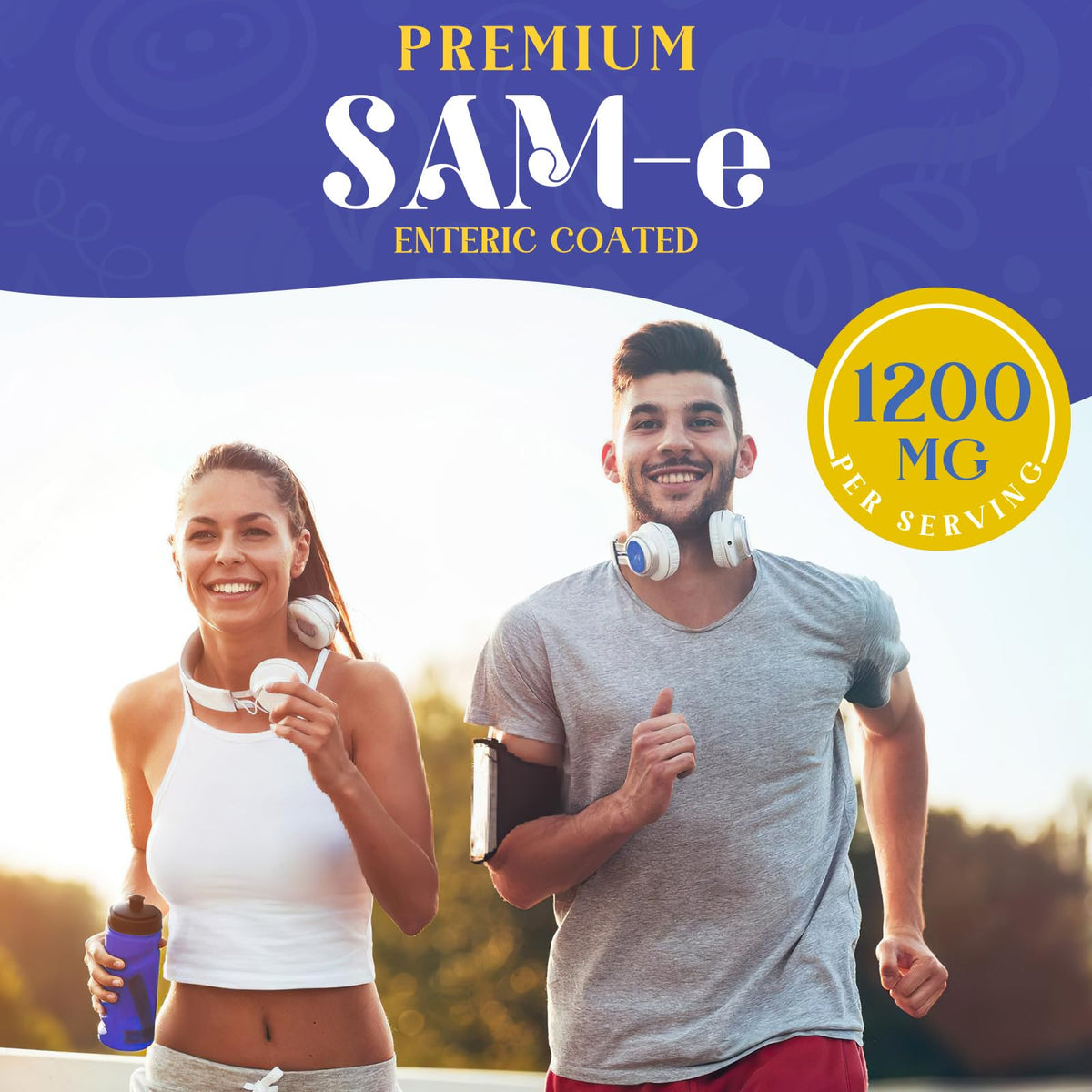 Enerlix Complément Alimentaire SAM-e 800mg avec étiquette détaillée