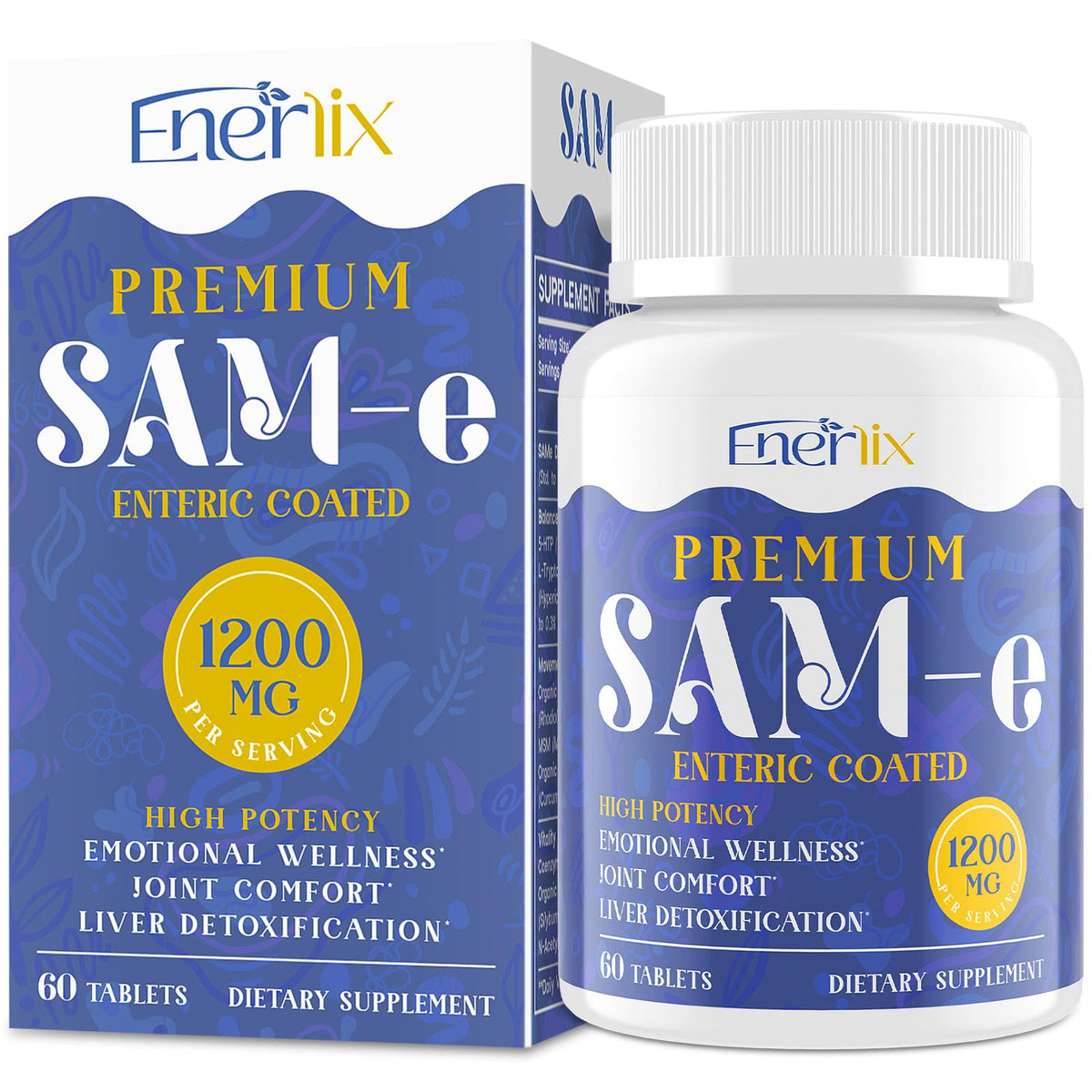 Enerlix Complément Alimentaire SAM-e 800mg face vue
