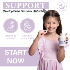 Enfant prenant une tablette de calcium Living Well