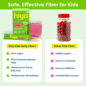 Enfant utilisant HIYA Kids Daily Fiber+ dans un parc