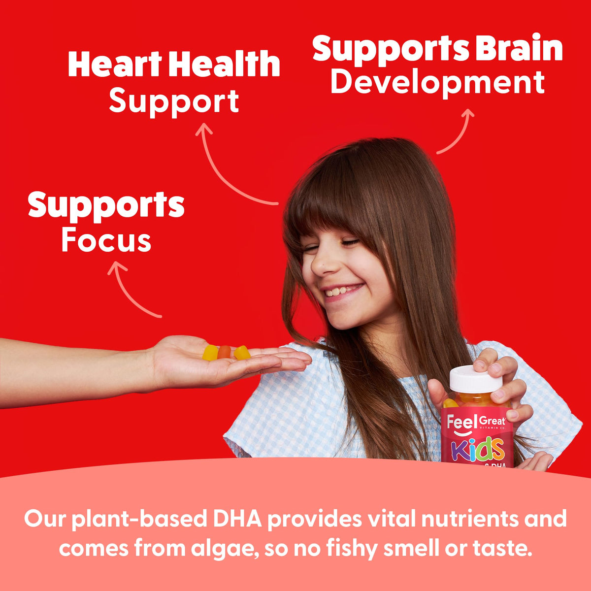 Enfants appréciant les gummies Omega 3 DHA