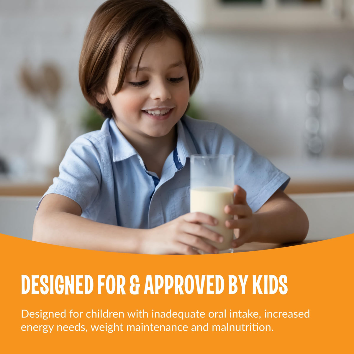 Enfants dégustant support Kid Essentials boisson nutritionnelle