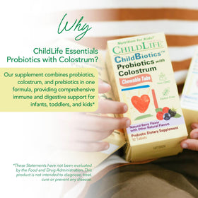 Enfants prenant des comprimés ChildBiotics