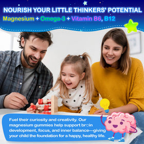 Enfants prenant des Gummies de Magnésium Glycinate Edmmyliy