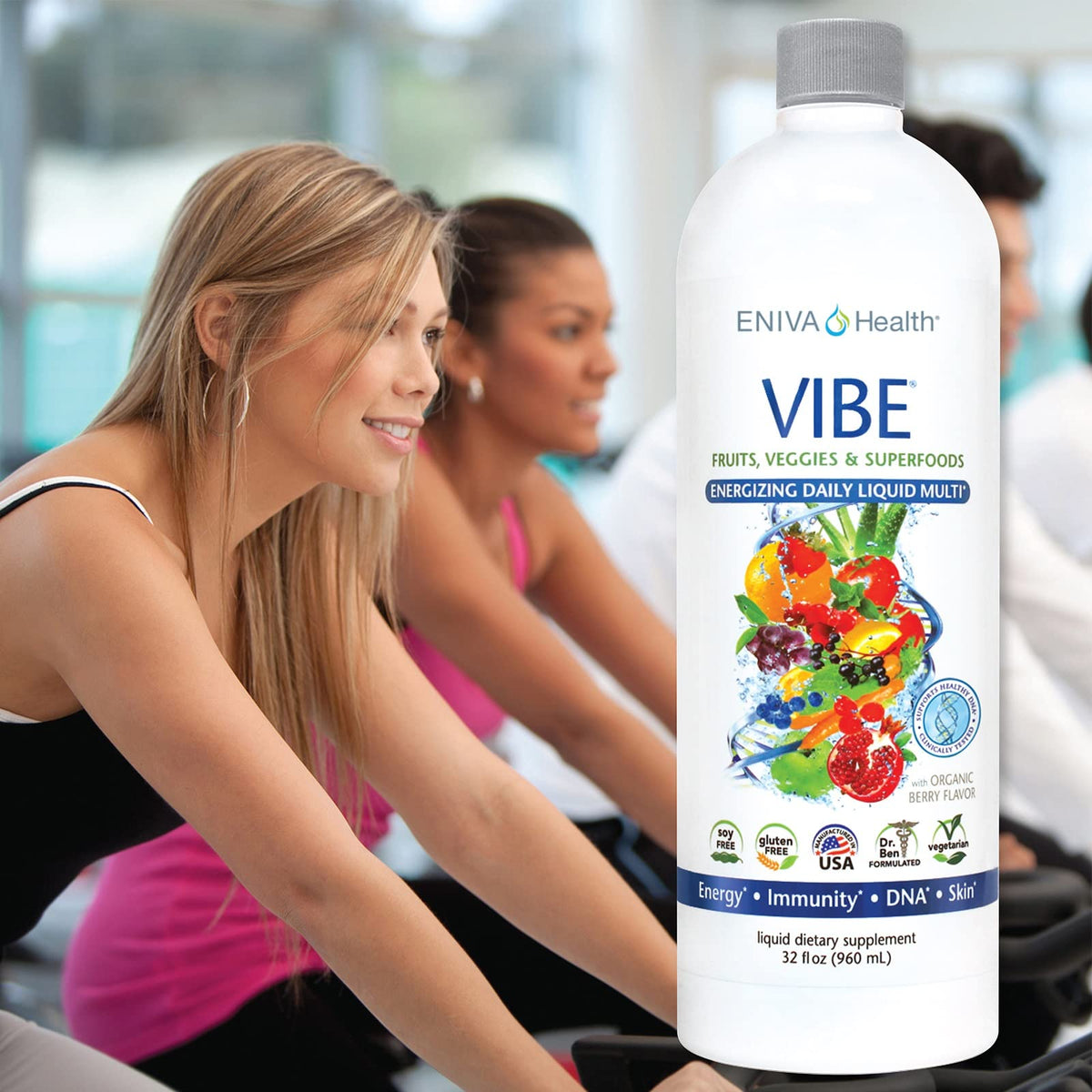 Eniva Vibe Multivitamines Liquides 32 oz - détail de la bouteille