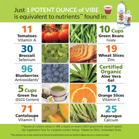 Eniva Vibe Multivitamines Liquides 32 oz - présentation avec verre