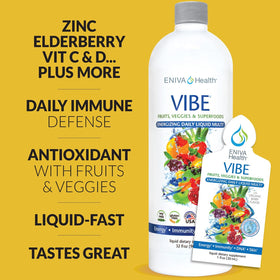 Eniva Vibe Multivitamines Liquides 32 oz - vue arrière