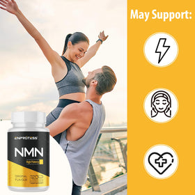Enprotess NMN 500mg flacon ouvert avec pastilles