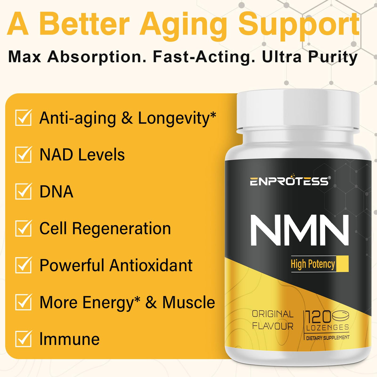 Enprotess NMN 500mg pastille sous la langue