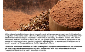 Ensemble de 7 champignons utilisés dans le mélange Ellie's Best