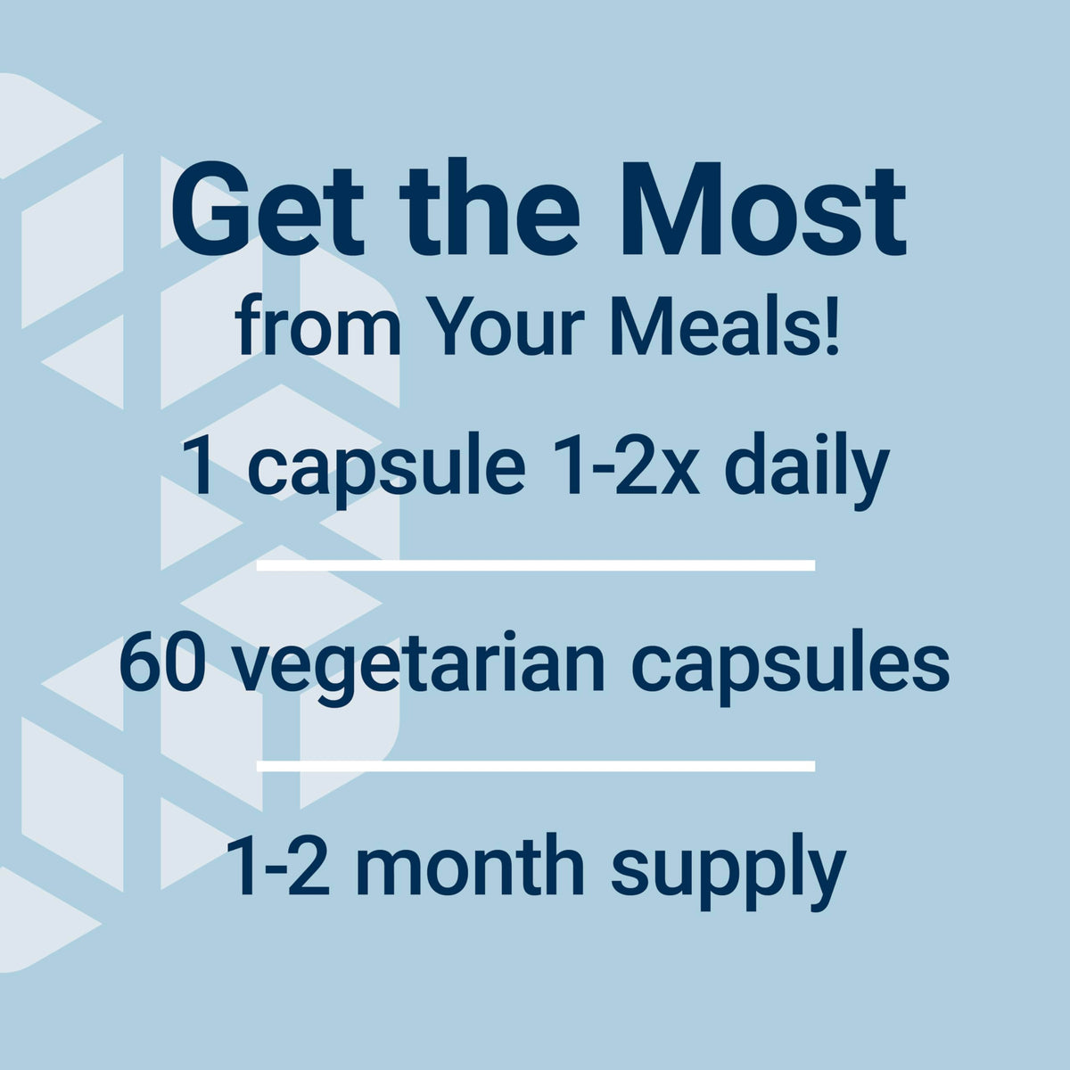 Ensemble de capsules d'enzymes daily Life Extension sur une table
