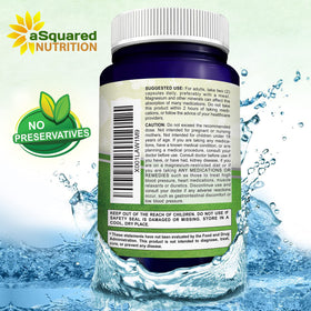 Ensemble de capsules de citrate de magnésium aSquared Nutrition sur une table