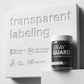Ensemble de gélules Gray Guard sur une table